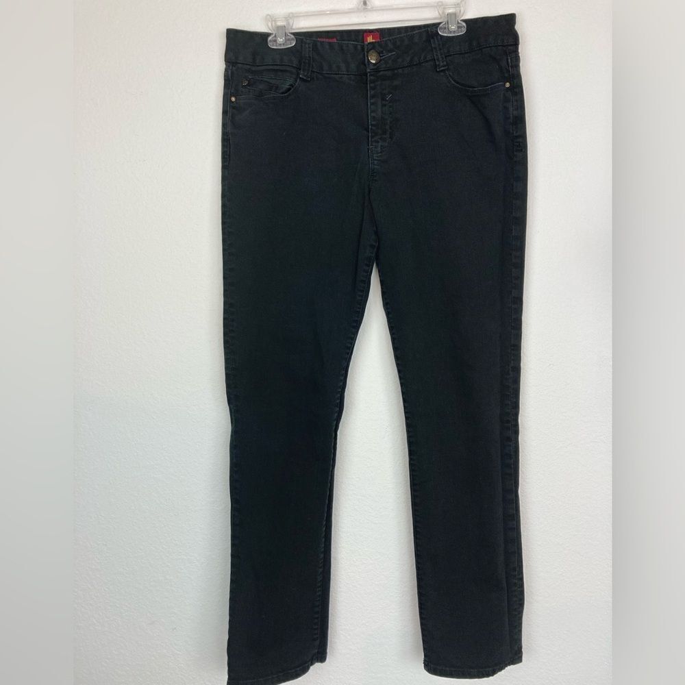 Vintage Straight Leg Hustle Studio 54 black designer jeans mint cond.